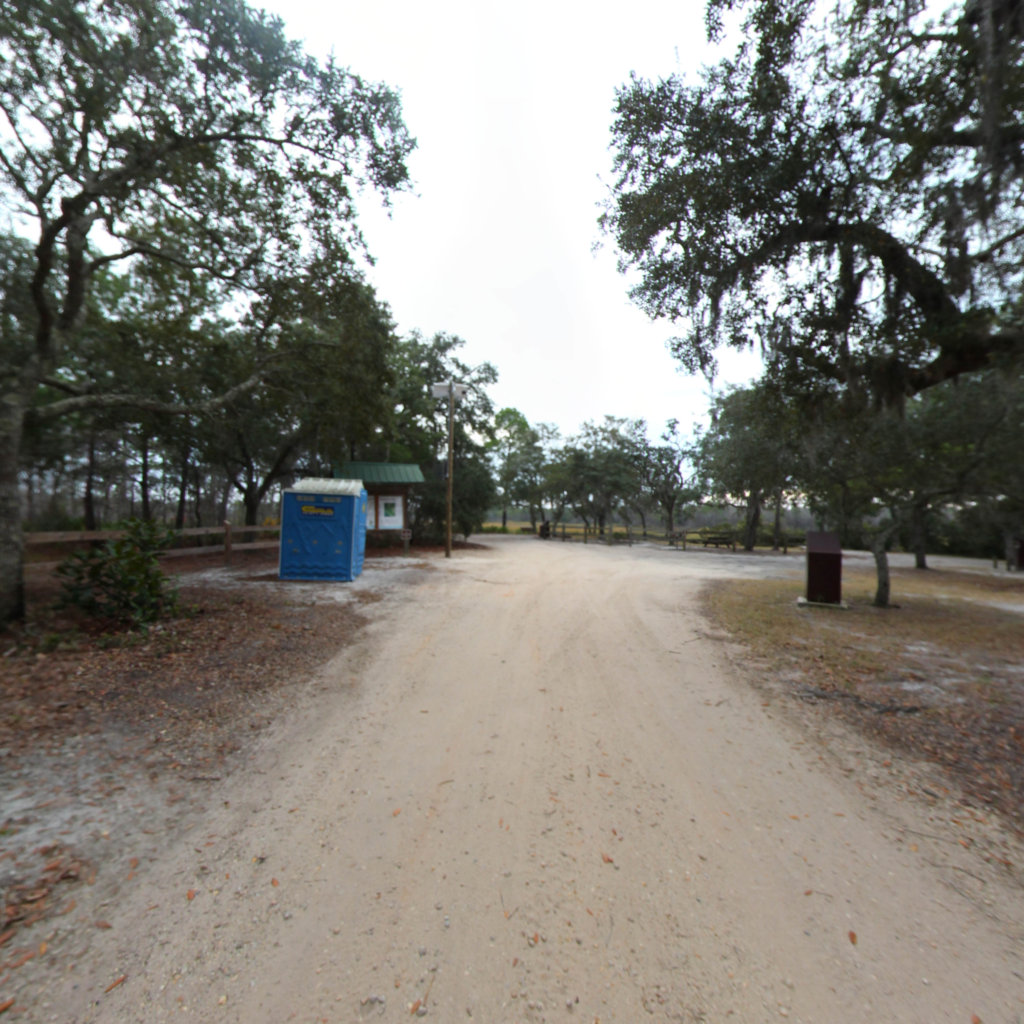 Escribano Point Bayou Side Campground scene image looking forward