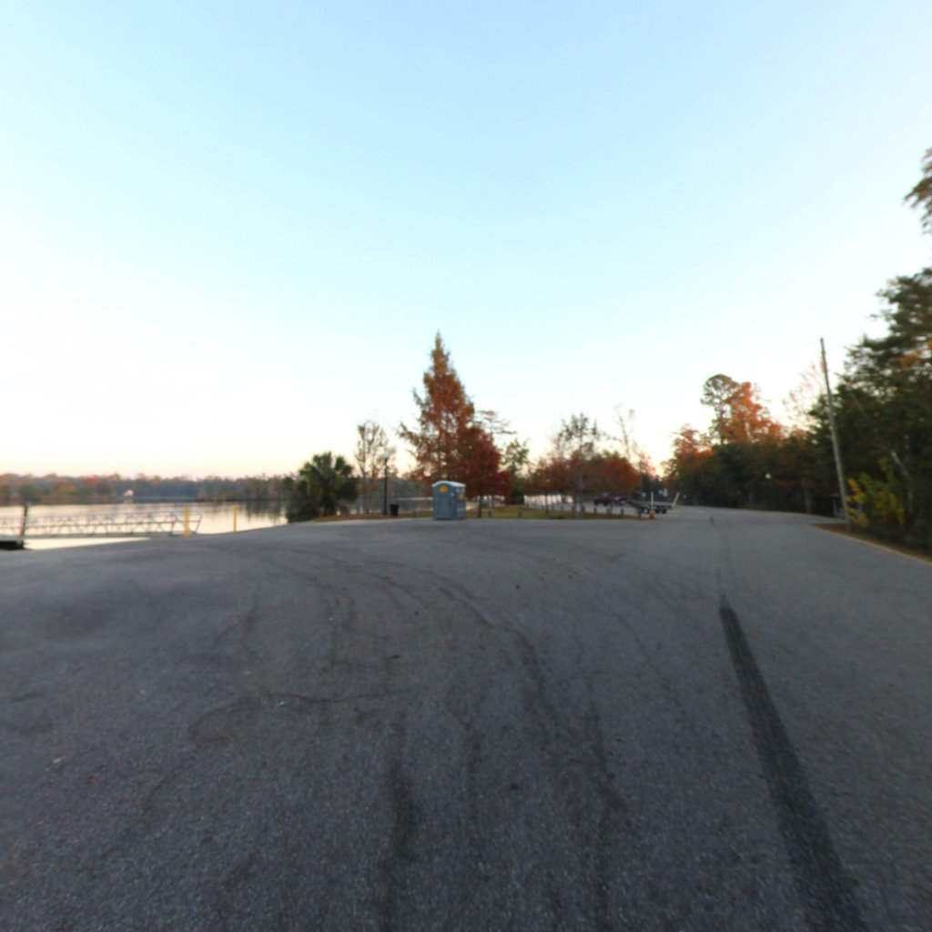 Russell Harbor Landing Park scene image looking forward