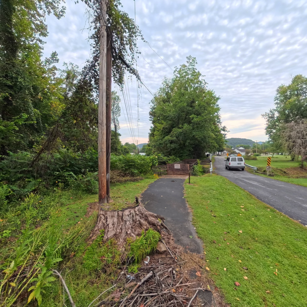 360° panoramic view of Elizabethton Linear Trail