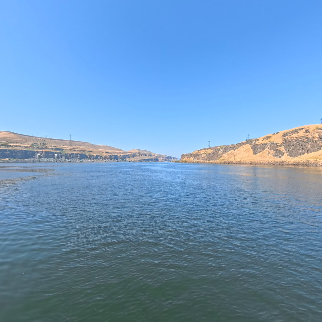 Terrain360 panorama near Celilo Falls and The Dalles portage