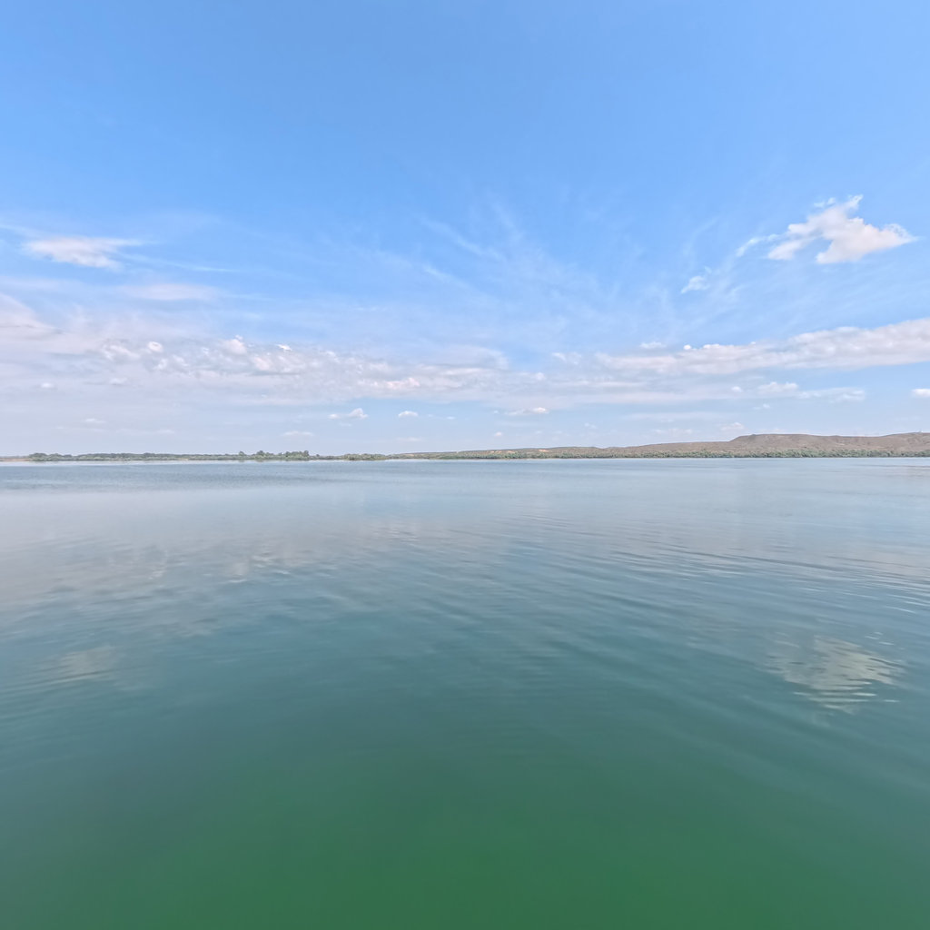 Fort Peck Lake to Wolf Point scene image looking forward