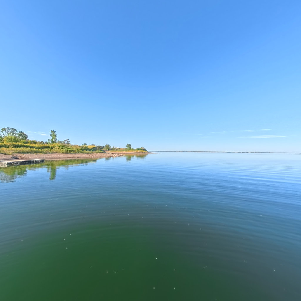 Lake Sakakawea scene image looking forward