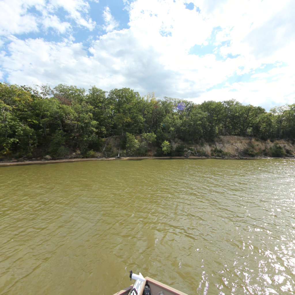 360° panoramic view of Mallows Bay - Low Tide - Low Tide