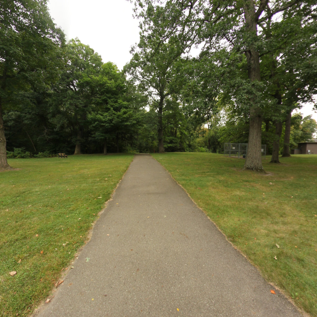 Veterans Memorial Park MTB scene image looking forward