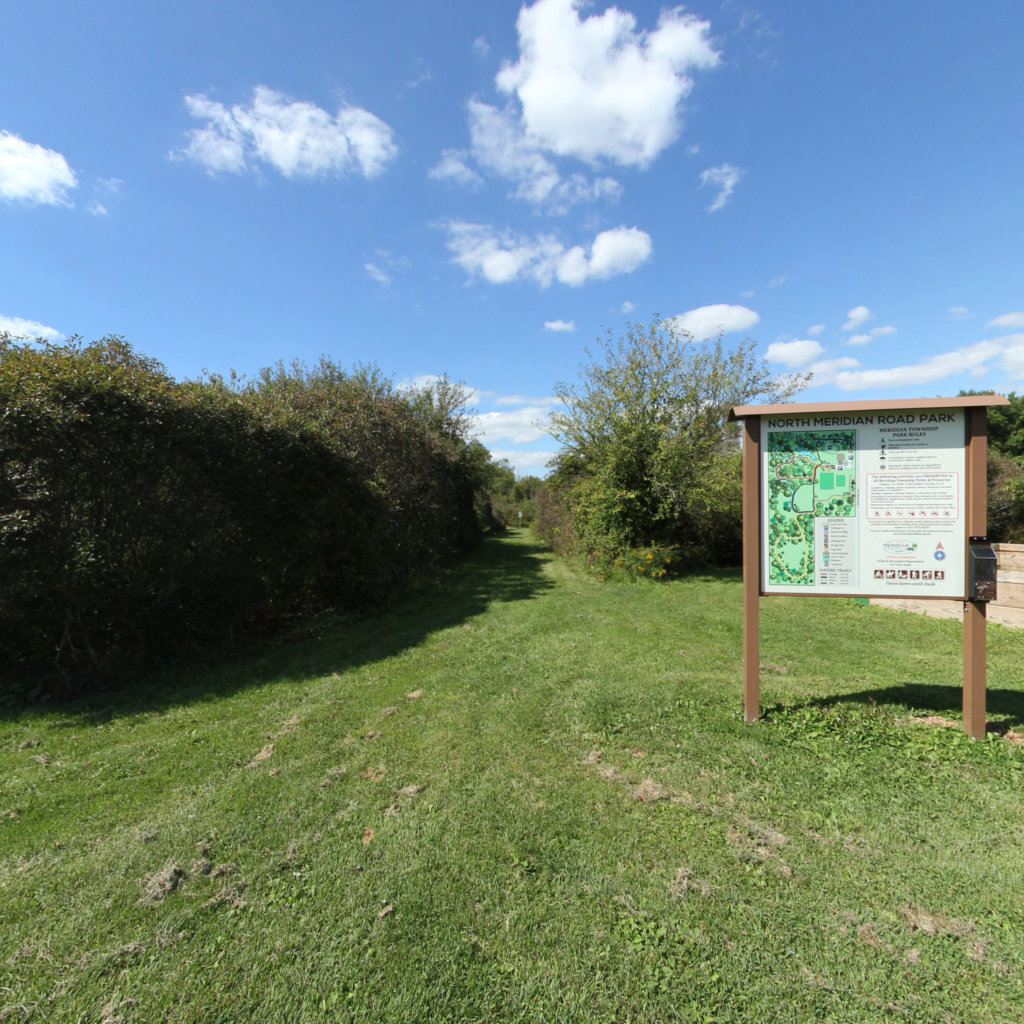 North Meridian Road Park scene image looking forward