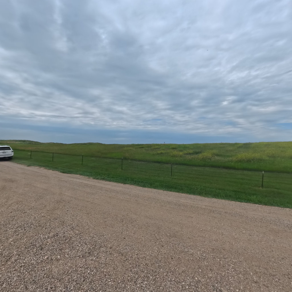 Double Ditch Indian Village scene image looking forward