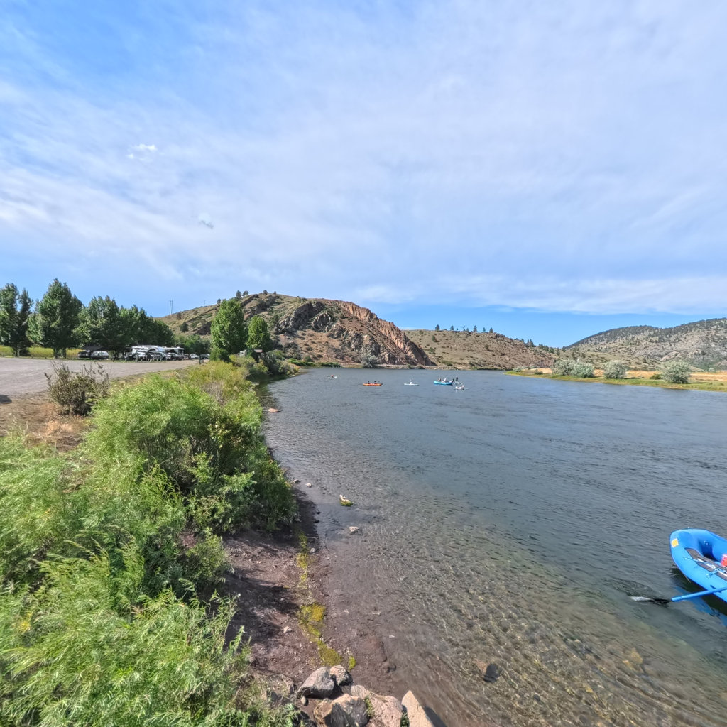Holter Dam to Craig scene image looking forward