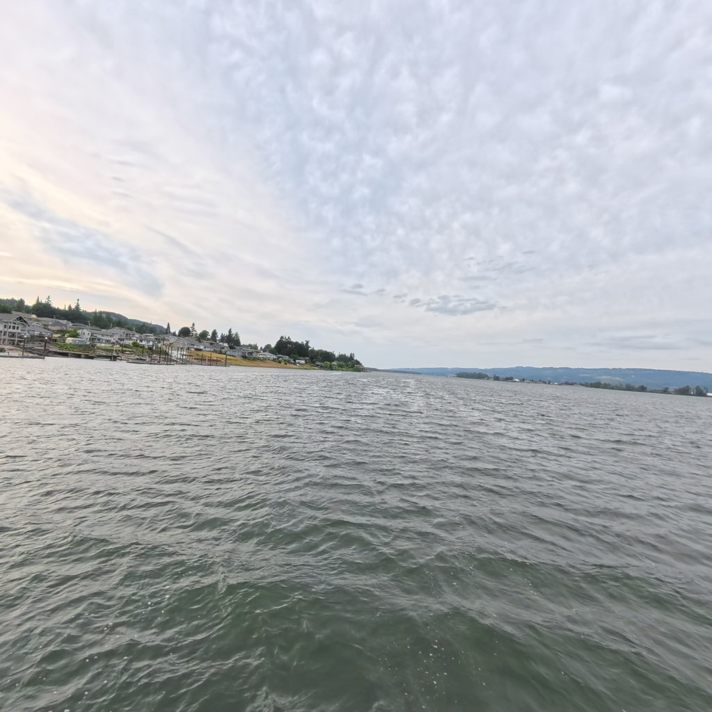 Terrain360 panorama near Departed Fort Clatsop, ascending Columbia River