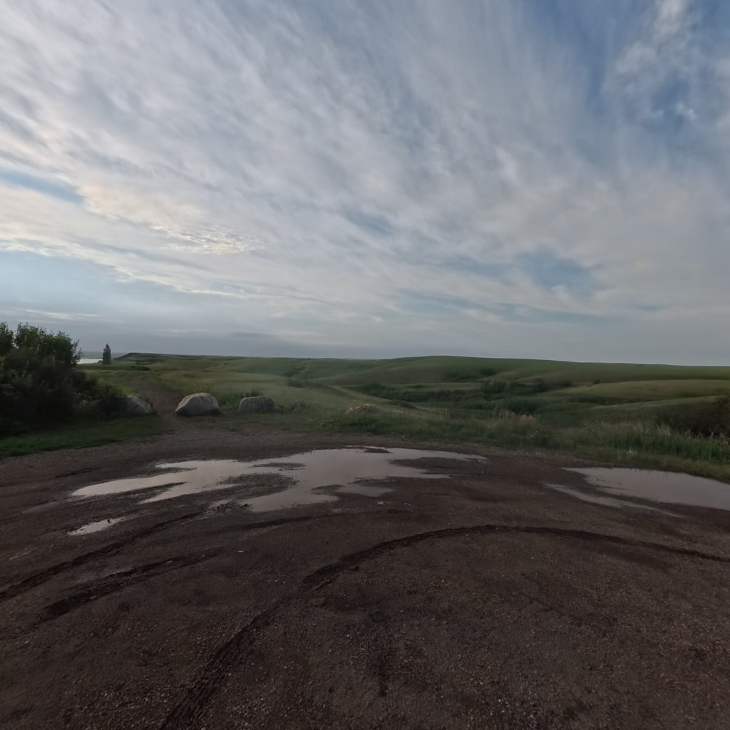 Sitting Bull Mounument scene image looking forward