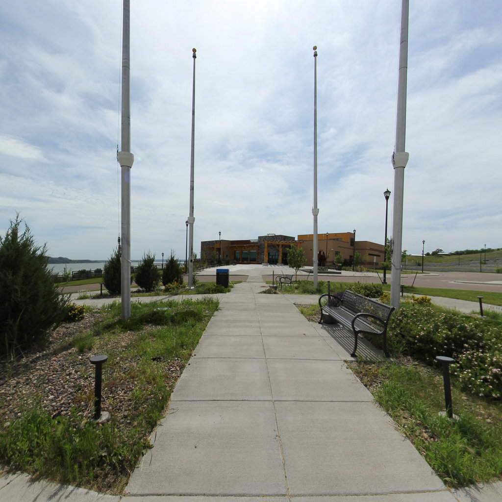 MHA Interpretive Center scene image looking forward